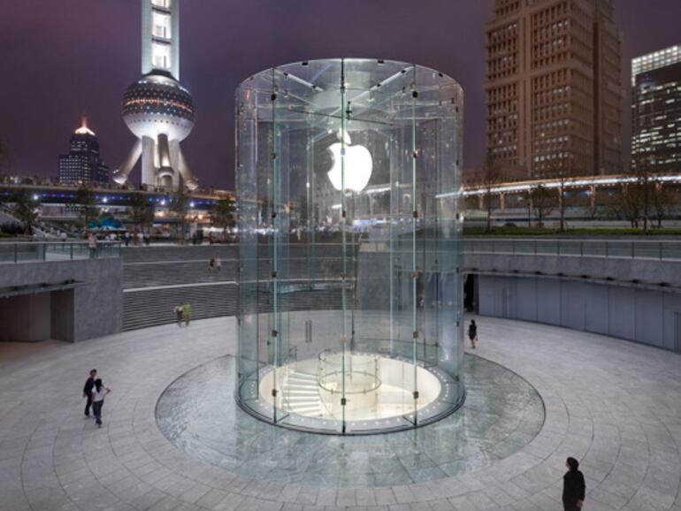 Der Apple Store in Shanghai gilt als einer der luxuriösesten der Welt