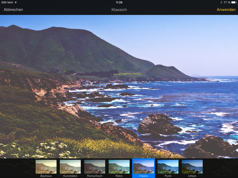 Die als „Klassisch“ bezeichneten Retro-Effekte dürfen natürlich nicht fehlen
