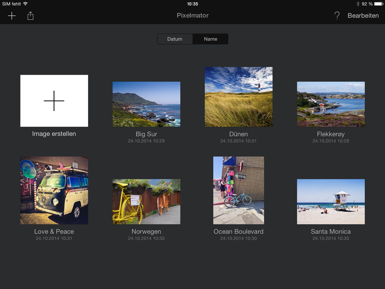 Die Übersicht sieht aus wie bei iWork