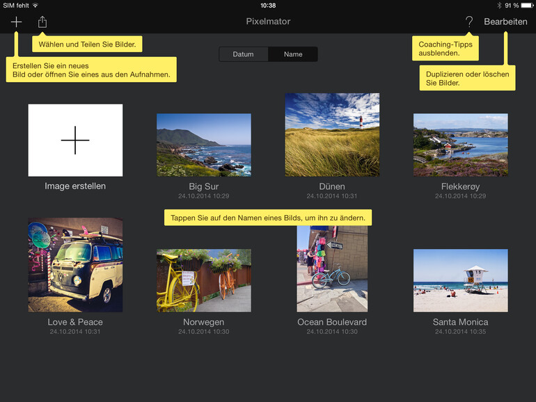 Auch die Hilfe sieht aus wie in Numbers, Pages &amp; Co.
