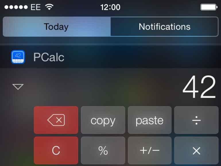 PCalc muss seine Widget-Funktion entfernen
