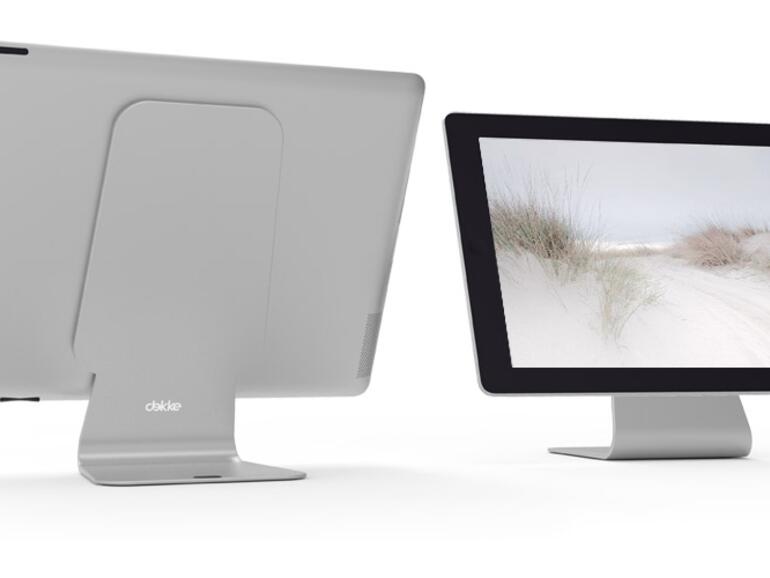 Der Ständer erinnert an den Fuß des iMac