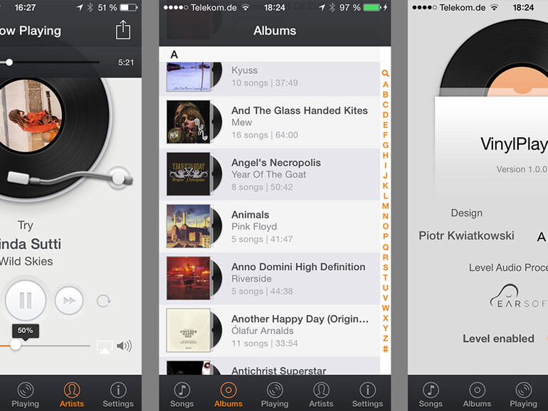 Vinyl Player: Musik-Player für Schallplatten-Liebhaber