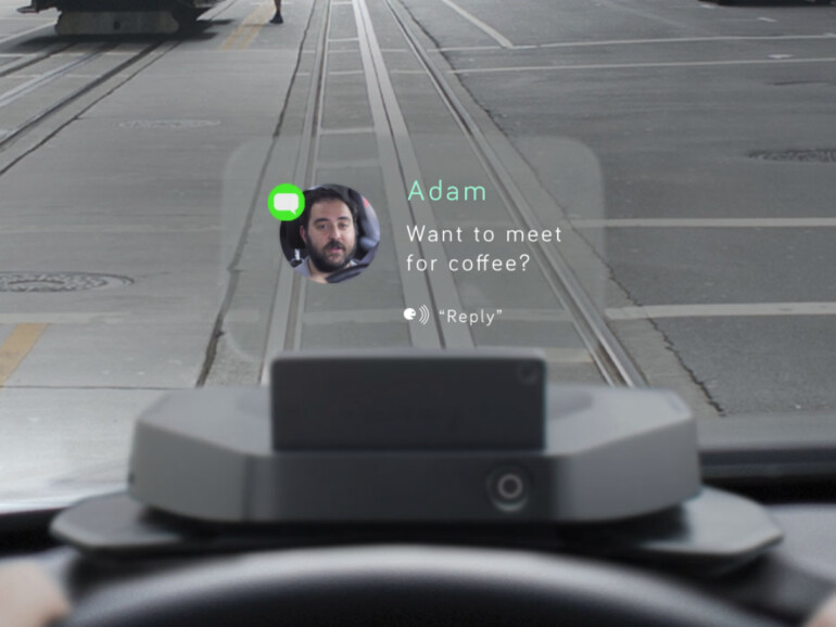 Navdy im Einsatz. So kann die Zukunft der iPhone-Integration ins Auto gerne kommen!