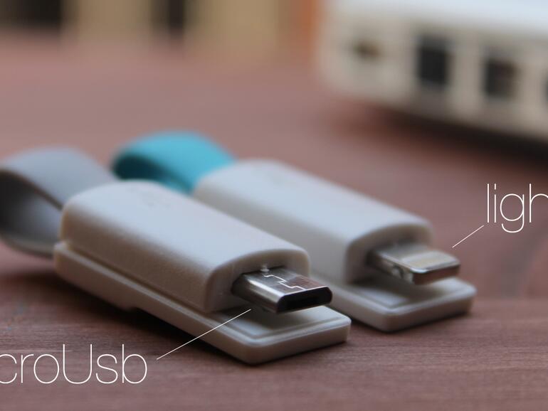 inCharge in Lightning- und MicroUSB-Version