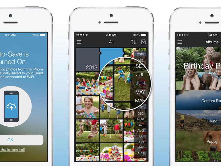 Die iOS-App bietet einen automatischen Foto-Upload