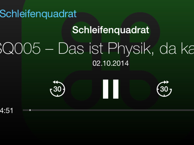 Die Player-Oberfläche bietet Zugriff auf die wichtigsten Funktionen