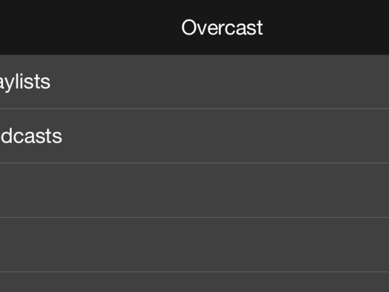 Die Menüführung ist nicht sonderlich hübsch, aber funktional. Dafür kann jedoch Overcast selbst nichts. Die Benutzeroberfläche wird fast komplett von Apple vorgegeben