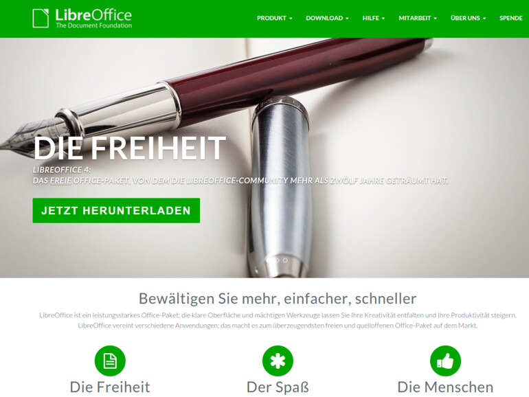 LibreOffice ist ein Open-Source-Projekt