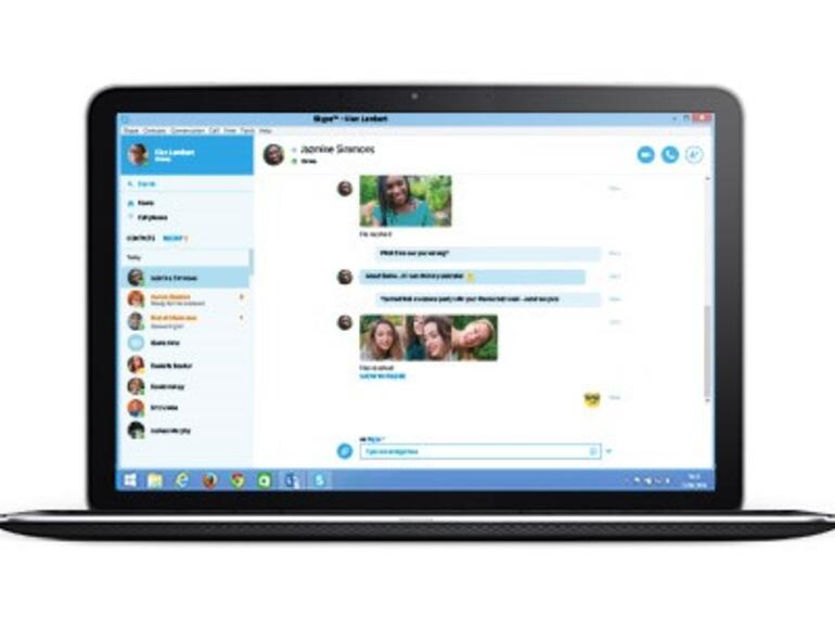 Skype for Web läuft im Browser