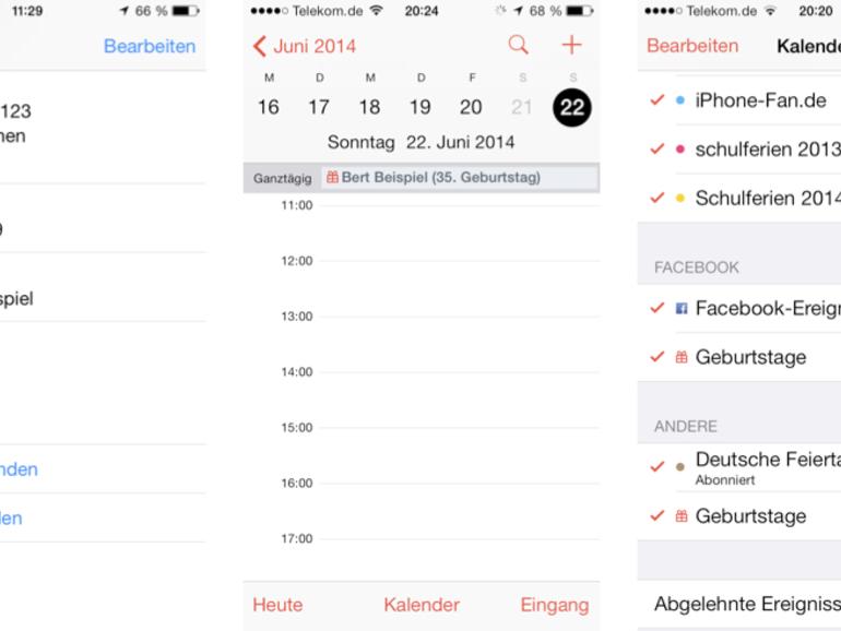 Iphone Kontakte Datum In Kalender 