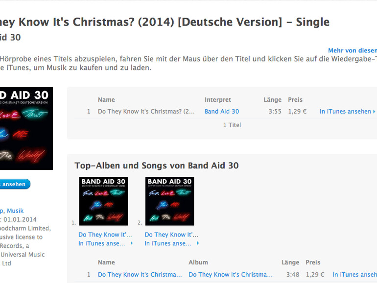 Do They Know It's Christmas? (2014) - dieses Jahr erstmals auch in deutscher Sprache ...