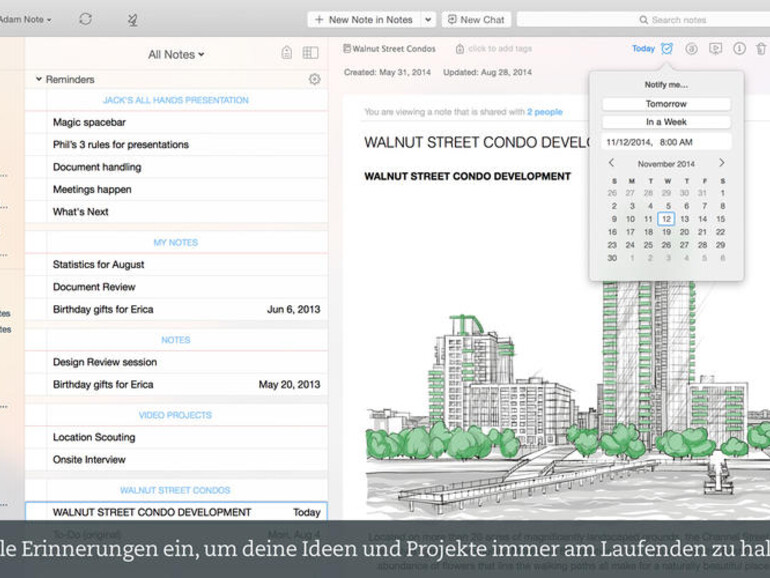 Evernote 6 auf OS X