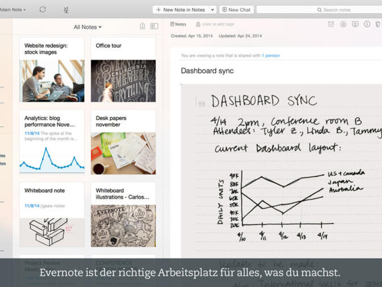 Evernote 6 auf OS X