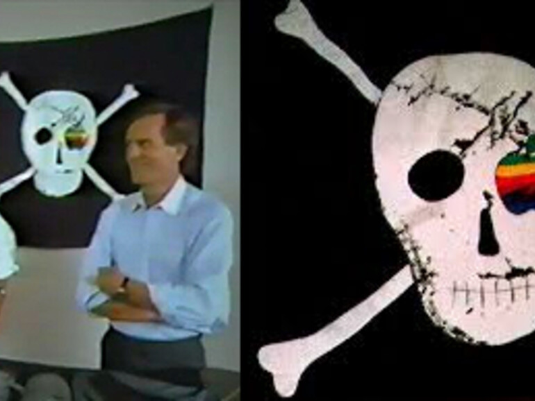Die originale Macintosh-Piratenflagge