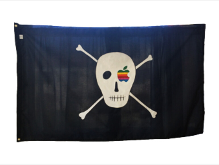 Die Macintosh-Piratenflagge in Susan Kares Online-Store