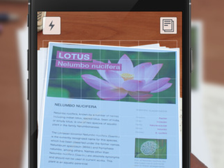 Scanner Pro bereinigt die Scans von Bildstörungen und Schatten