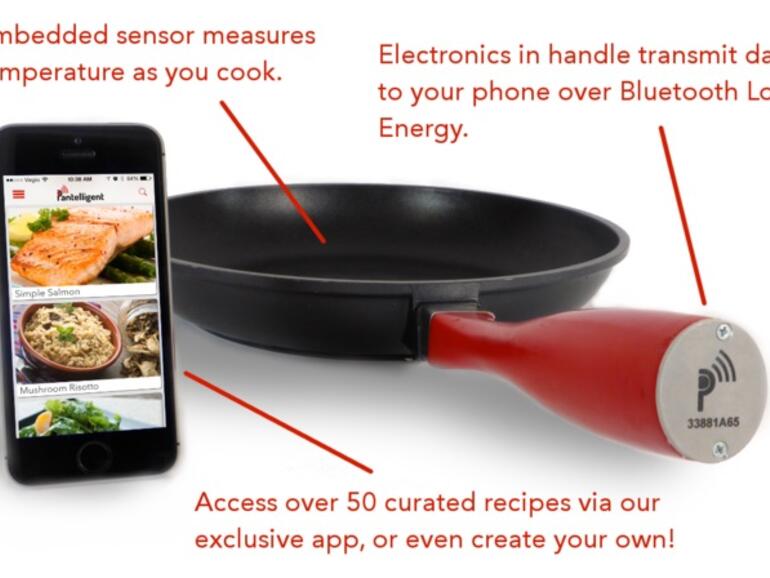 Bratpfanne mit iPhone-Anschluss 