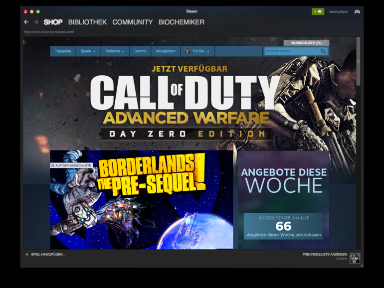 Steam: Hier gibt es die größte Auswahl an Spielen für Windows, Mac und Linux-Systeme und eine komfortable Spiele-Verwaltung.