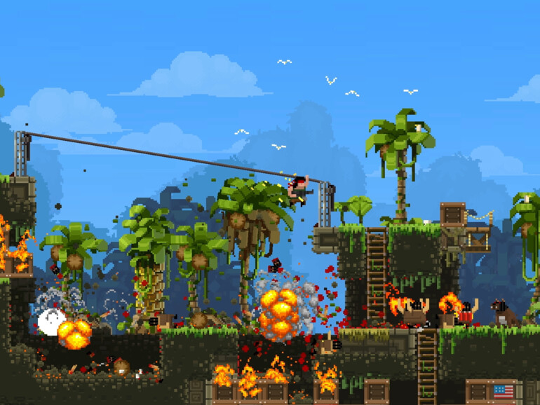 Broforce: Sind Sie ein Freund von 80er- und 90er-Actionfilmen? Dann werden Sie Broforce lieben. Schießen Sie sich in Krisengebieten im 16-Bit Gewand den Weg durch endlose Wellen von Gegnern frei und retten Sie die Bros aus den Fängen der...