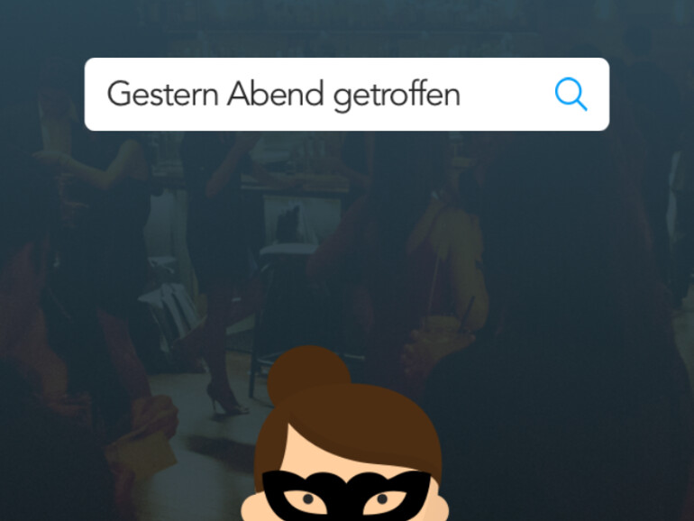 Wenn man Zugriff auf die Geo-Daten erlaubt, merkt sich Humin, wo man einen Kontakt hinzugefügt hat und erlaubt.