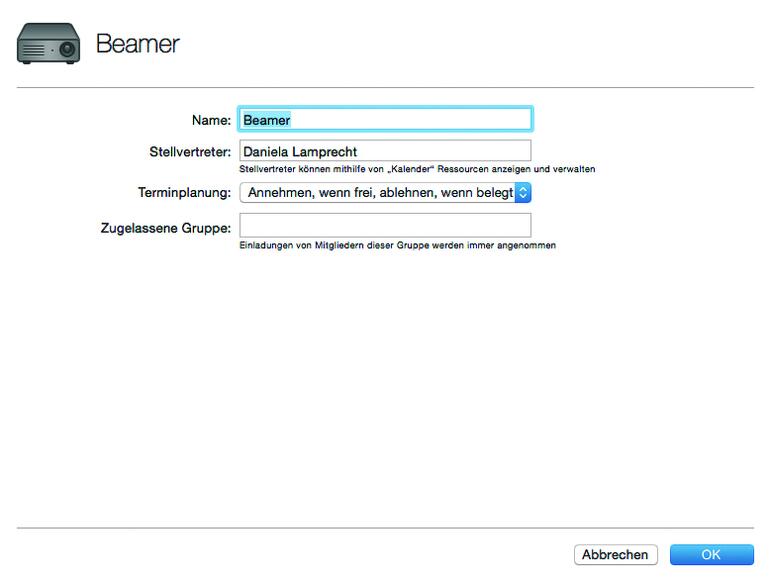 Beamer verbinden
