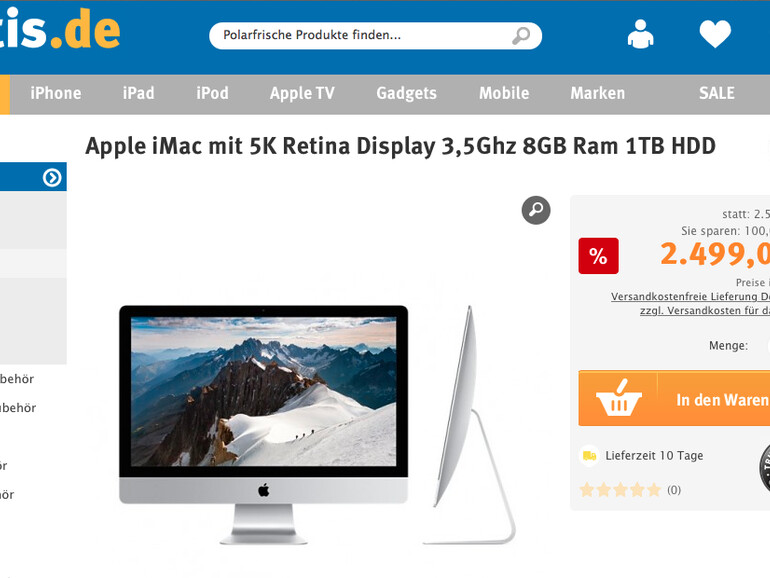 Apple iMac zum Rabattpreis
