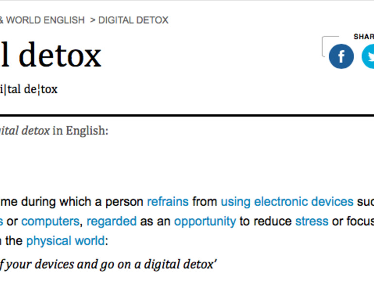 Digital Detox - die Definition