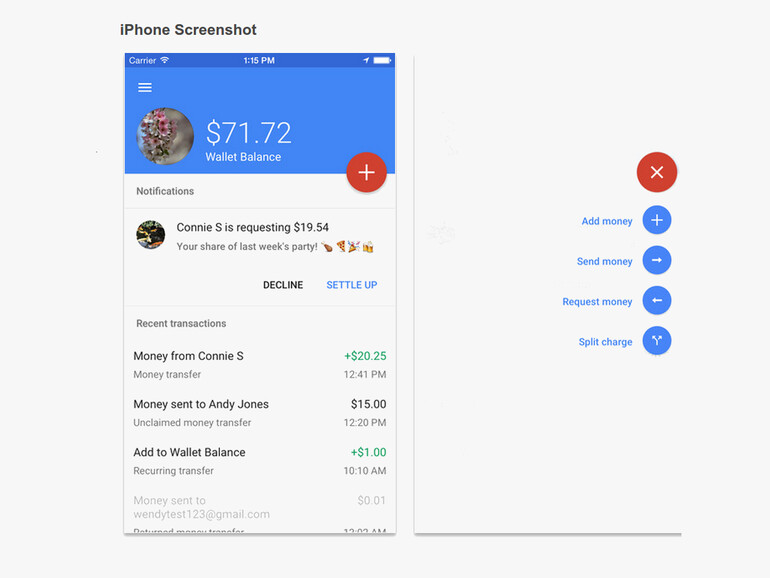 Google hat Google Wallet für iOS aktualisiert