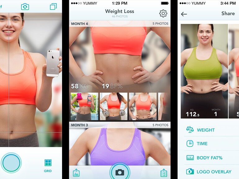 Verfolgen Sie Ihren Trainings-Fortschritt mit der Selfie-App Pushh