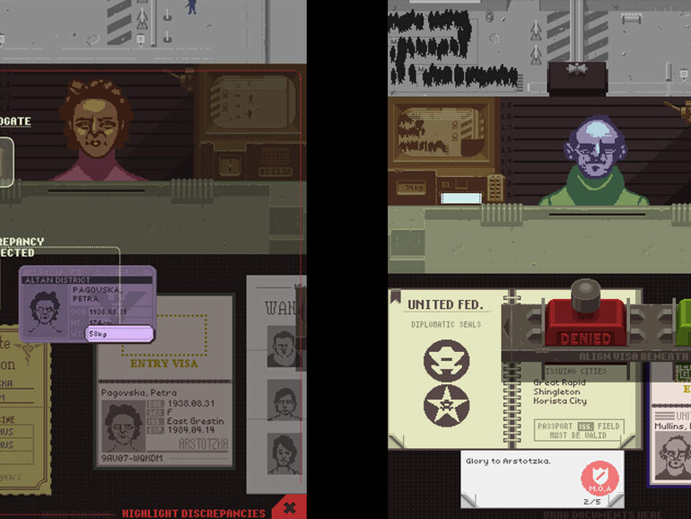 Endlich auf dem iPad: das mehrfach ausgezeichnete Spiel Papers, Please