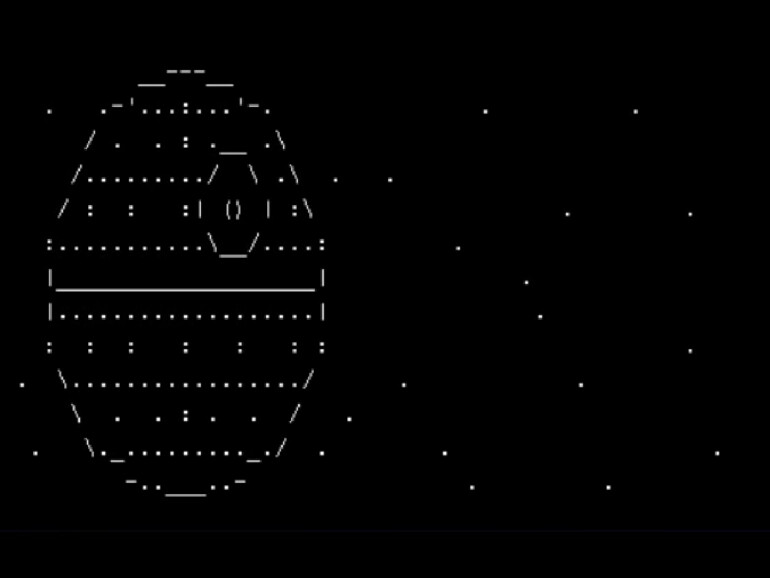 Der Todesstern in ASCII