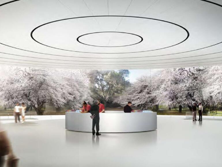 Der obere Teil des Auditoriums - Architektenzeichnung 