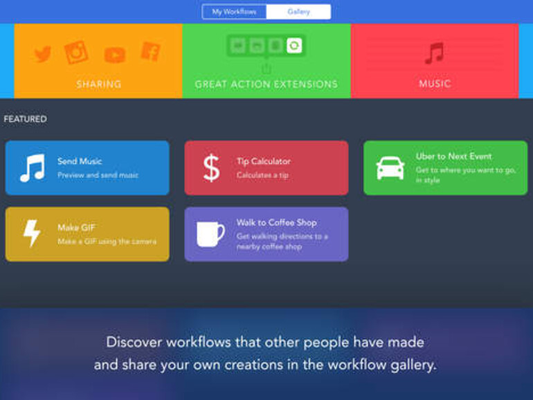 Workflow auf dem iPad