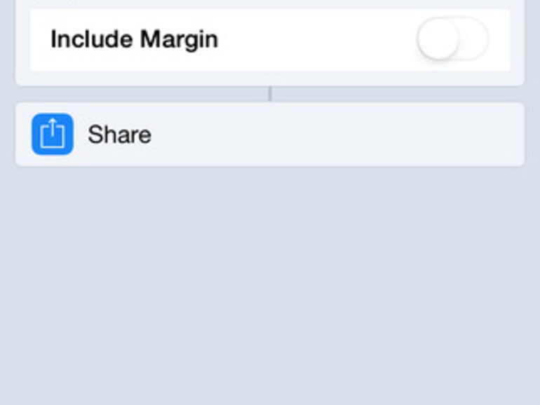 Workflow auf dem iPhone