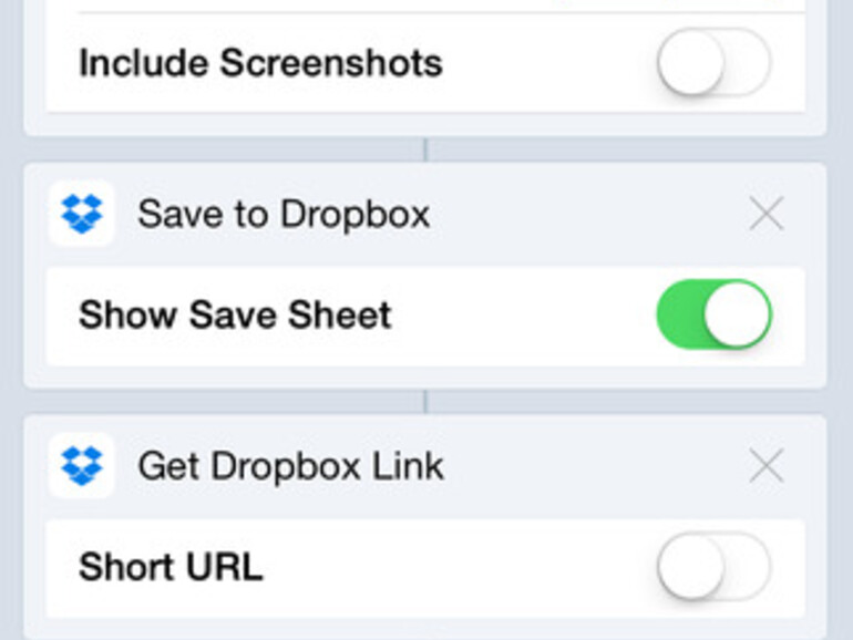Workflow auf dem iPhone