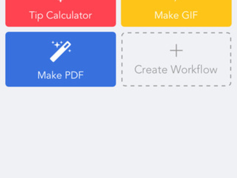 Workflow auf dem iPhone