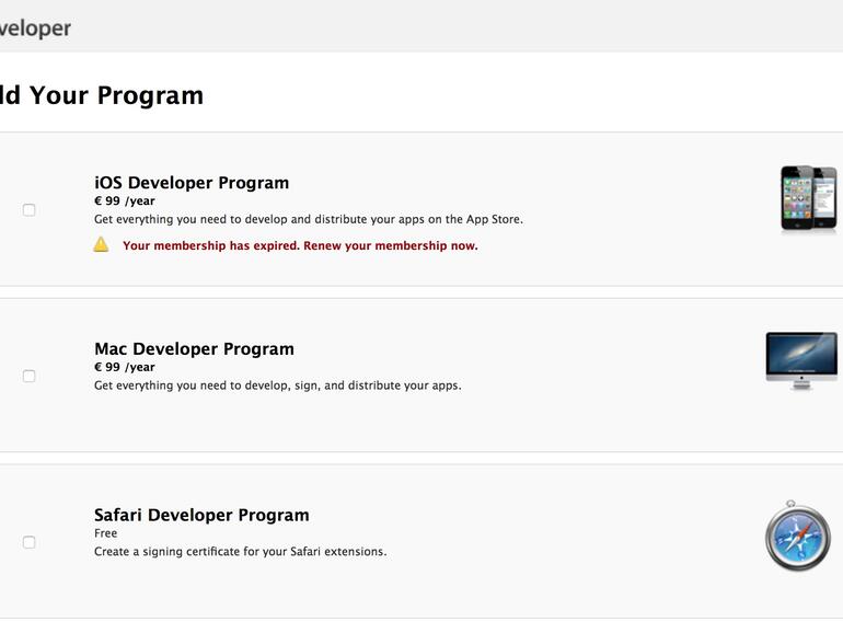 Apple Developer Program - die Mitgliedschaft wird teurer