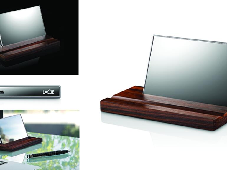 LaCie Mirror für den Schönheits-Check während des Datentransfers