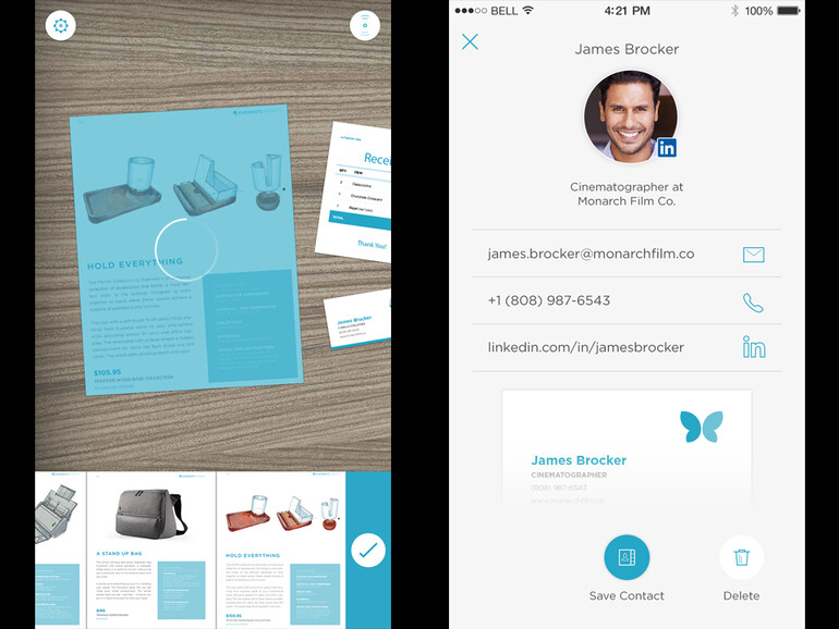 Scannable: Praktischer Dokumentenscanner von Evernote