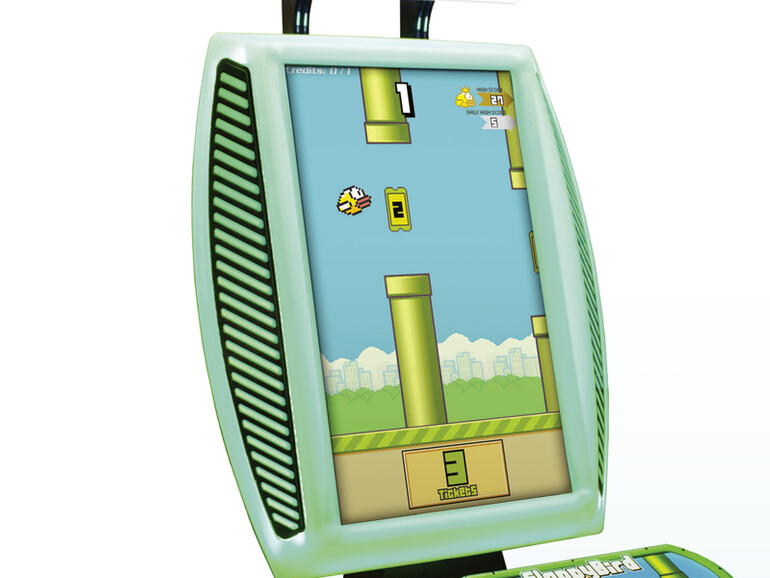 Gespielt wird auf einem 42-Zoll-Monitor