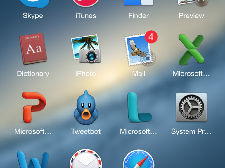 Parallels Access App Launcher auf dem iPhone