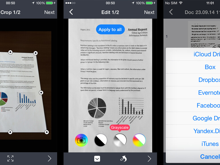 Fine Scanner Pro: Der Dokumentenscanner von Abbyy