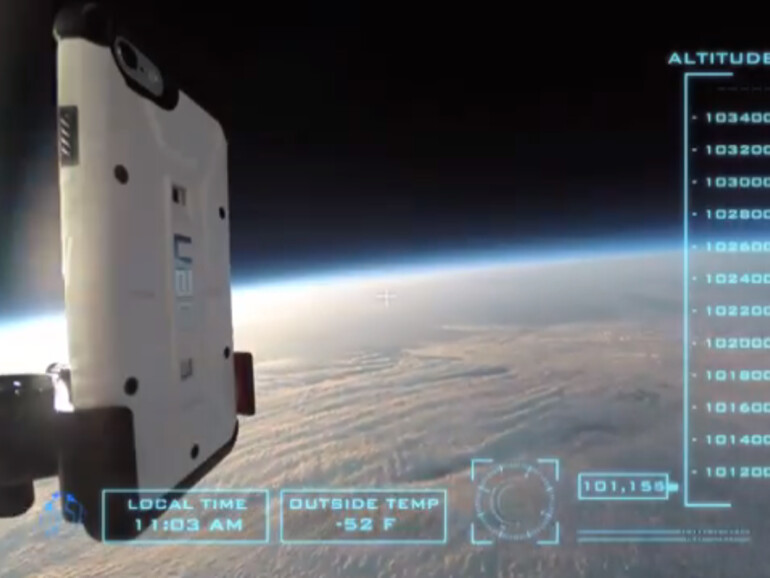 iPhone-Reise ins Weltall