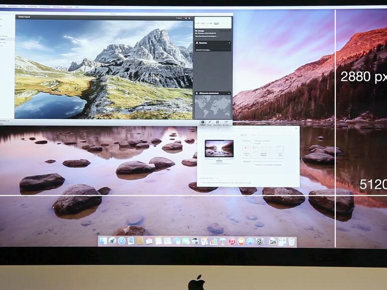 Das 27 Zoll große Display umfasst sagenhafte 14,7 Millionen Pixel