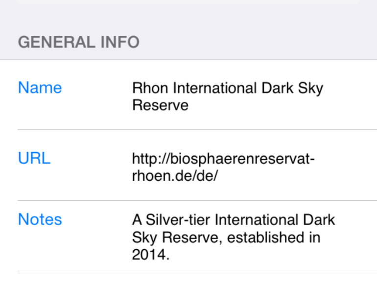 Hinter einem Info-Button verbergen sich detailliertere Informationen zum dunklen Fleck.