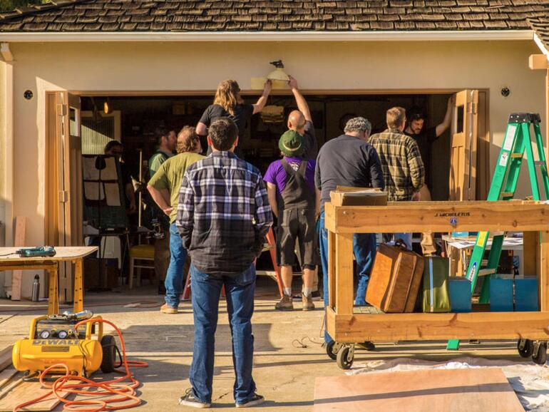 Garagennachbau der 70er - hier soll die Erfolgsgeschichte begonnen haben 