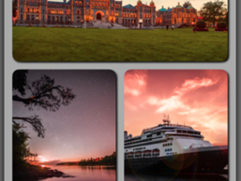 ... und bastelt aus Fotos individuelle Collagen.