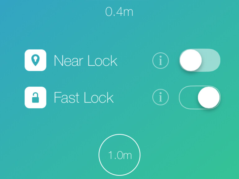 In den Einstellungen können Sie die Entfernung festlegen