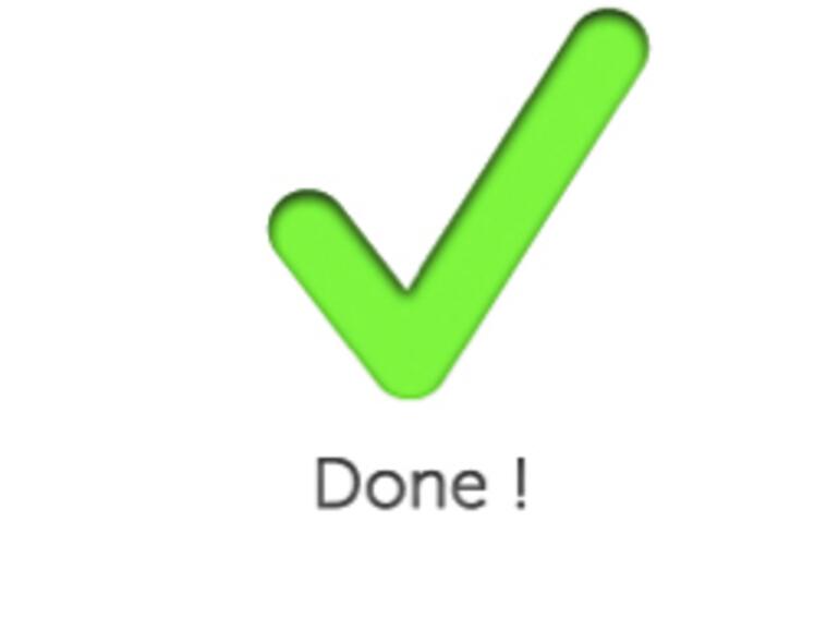 Nachdem Sie alle korrekten Angaben bestätigt haben, und FilmTag alle Filme abgearbeitet hat, sehen Sie dieses kleine Häkchen. Das war doch gar nicht mal so schwer.